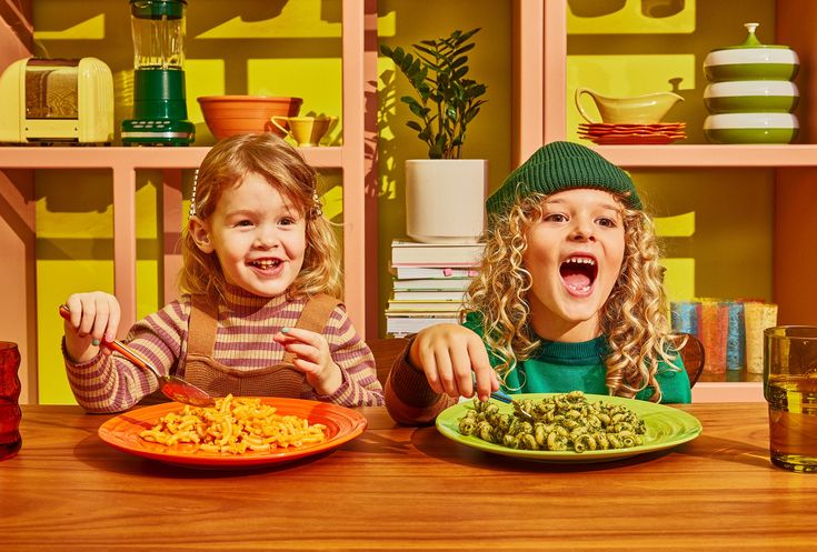 Happy child enjoying The Monsters Table meal