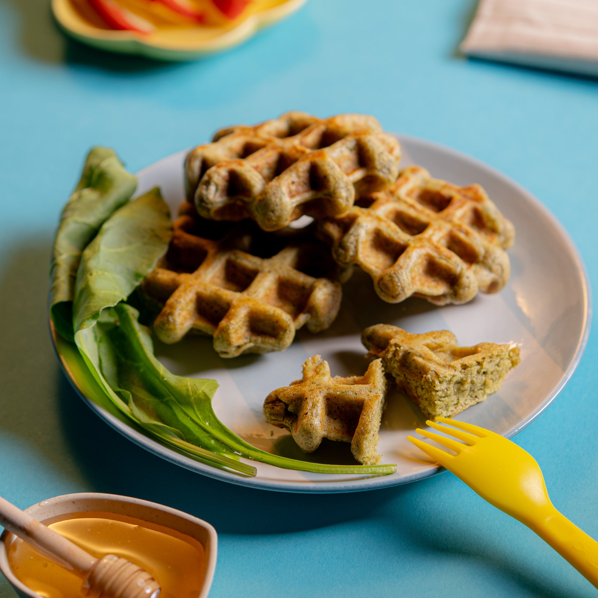 Spinach Waffles
