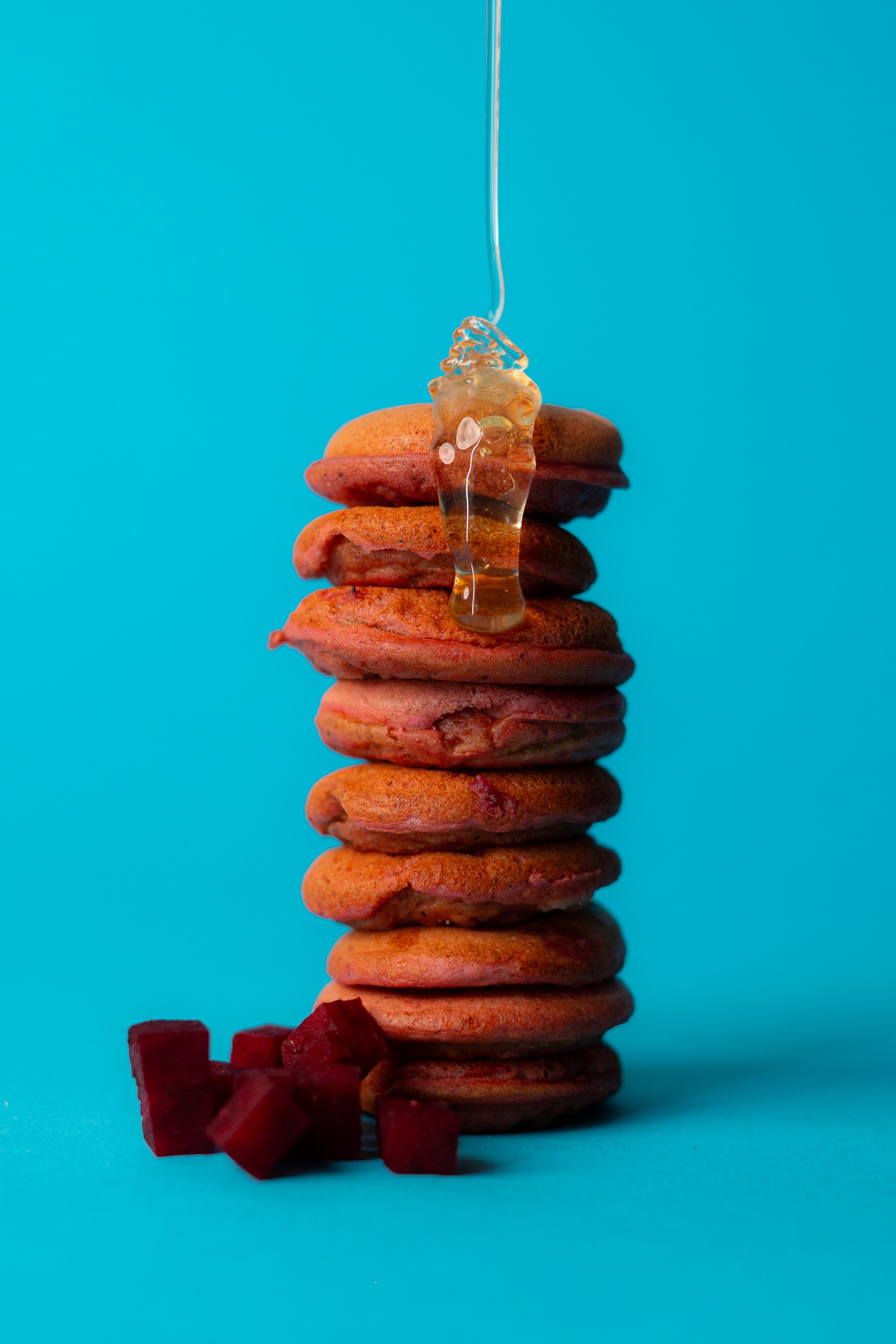 Mini Beetroot Pancakes